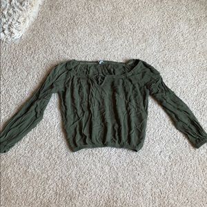 Off the shoulder crop top